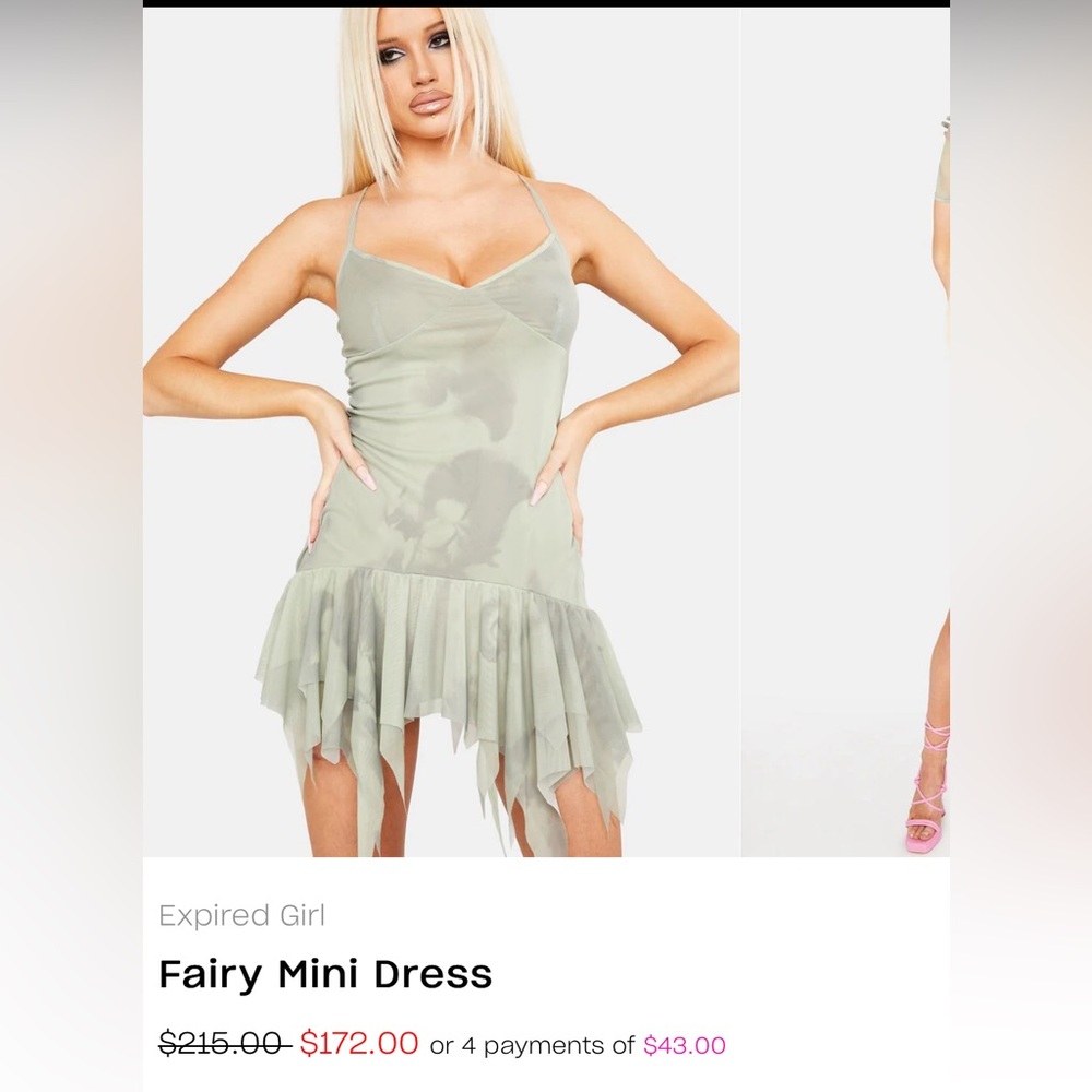 Expired Girl Fairy Mini Dress